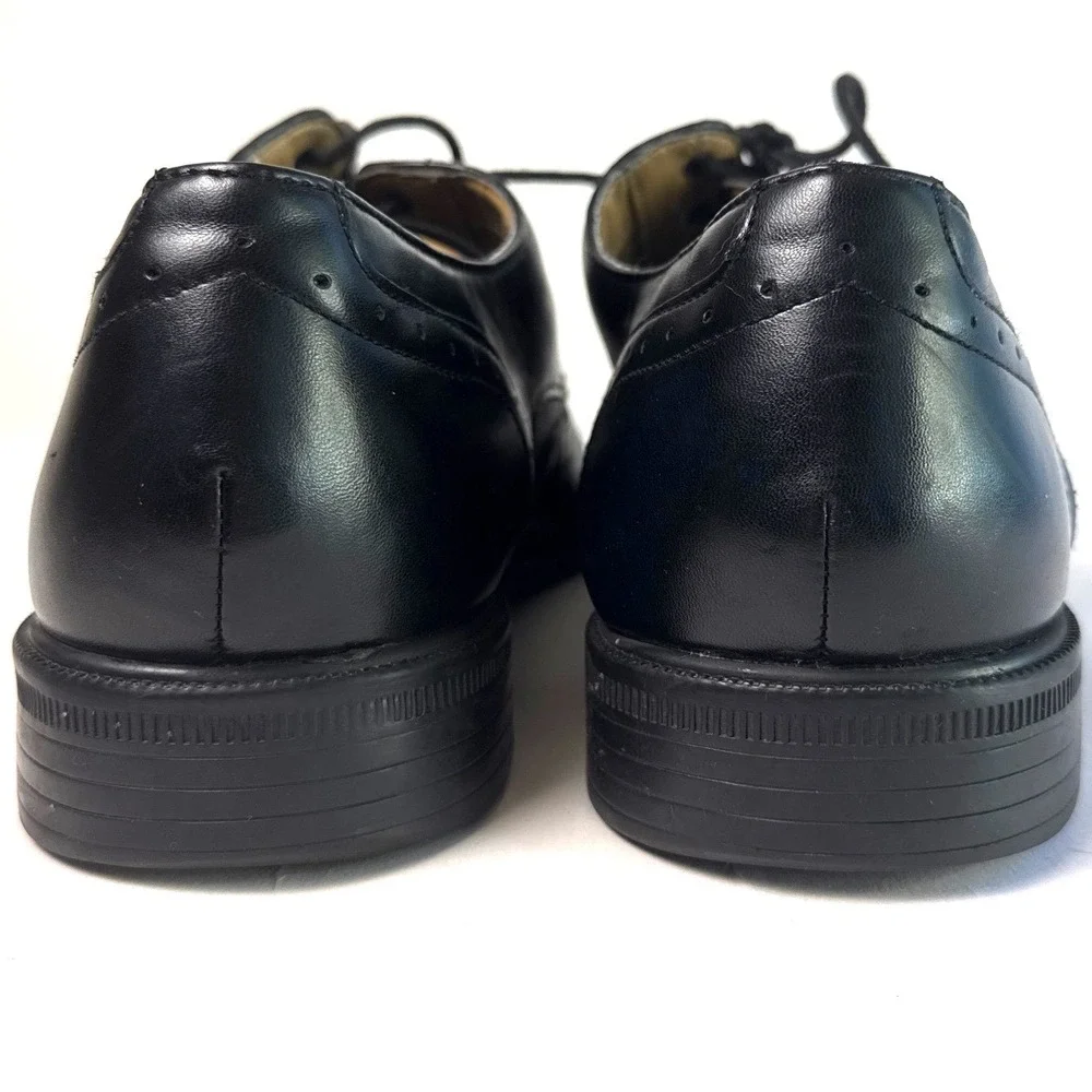 Nunn Bush Mens 12 M Black Leather Wingtip Oxford Dress Shoes Comfort‎ Gel